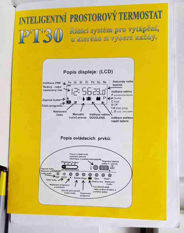 Prodám prostorový termostat - foto 3