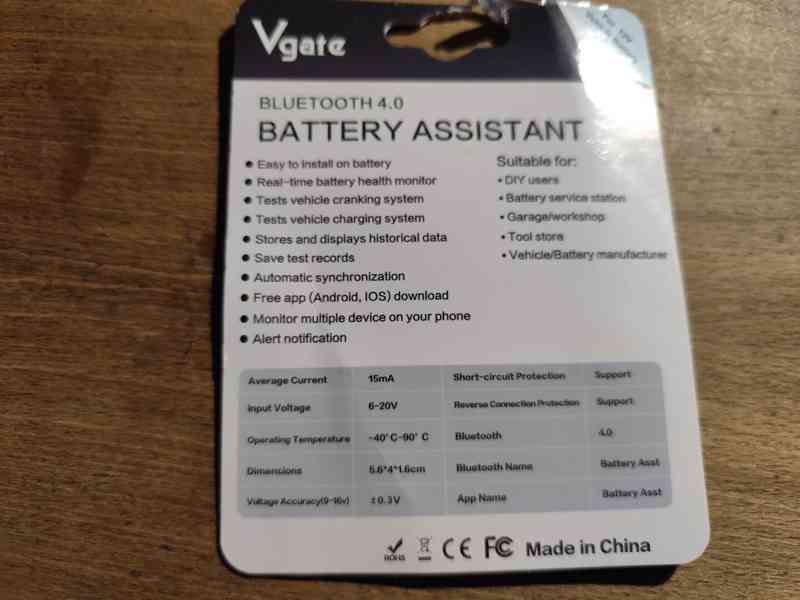 Vgate BA100 testr autobaterie - foto 6