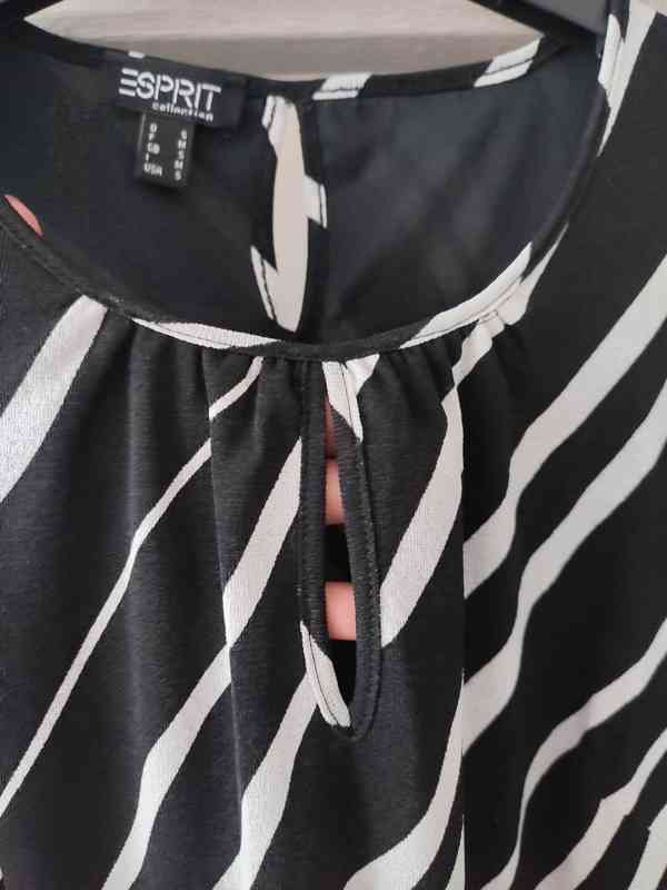 Esprit šaty černobílá kombinace vel. S - foto 3