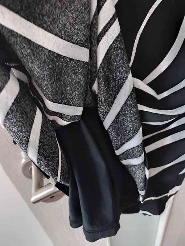 Esprit šaty černobílá kombinace vel. S - foto 4