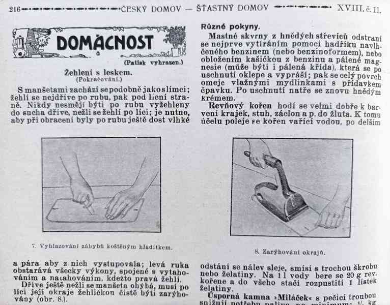 Časopisy Šťastný domov, dva kompletní ročníky 1923 a 1924   - foto 20