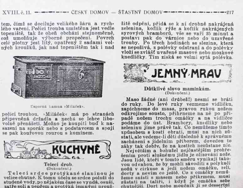 Časopisy Šťastný domov, dva kompletní ročníky 1923 a 1924   - foto 19