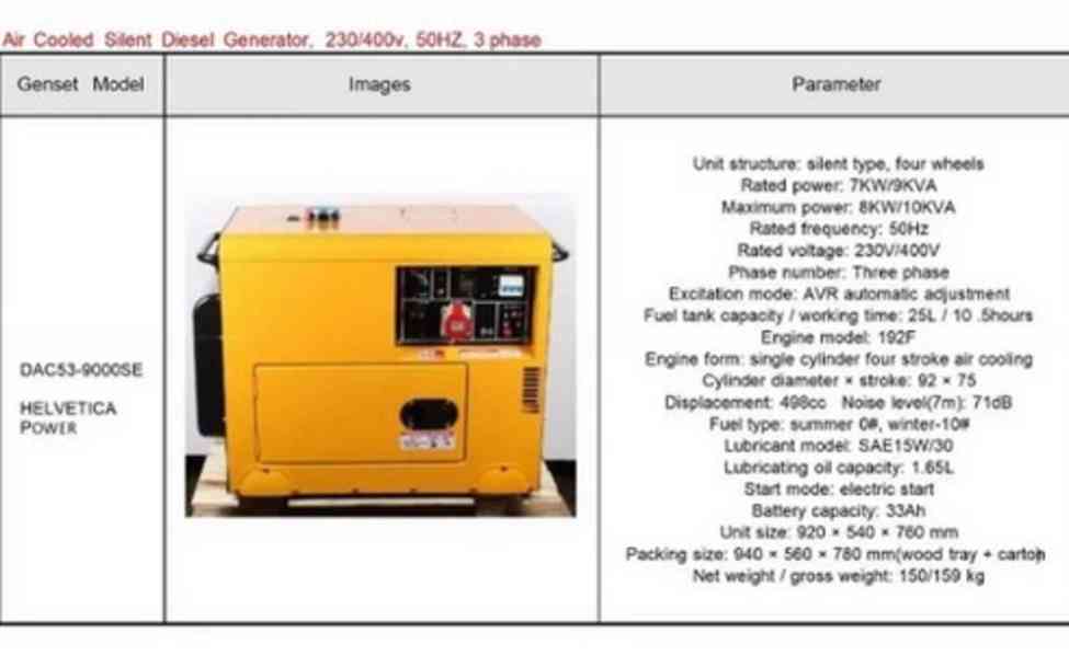 Elektrocentrala Diesel Generator 10kVA NOVA - foto 6