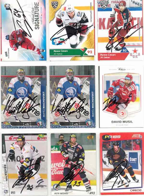 Podepsané hokejové karty - foto 4