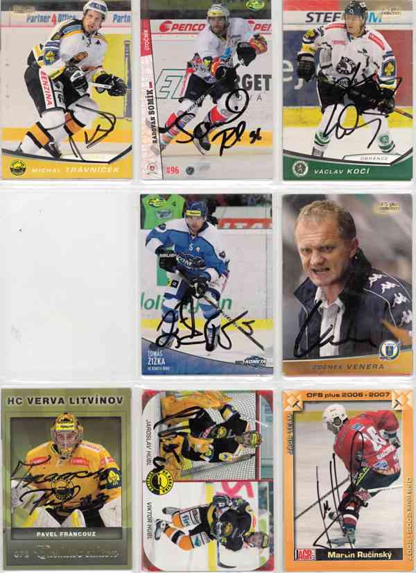 Podepsané hokejové karty - foto 33