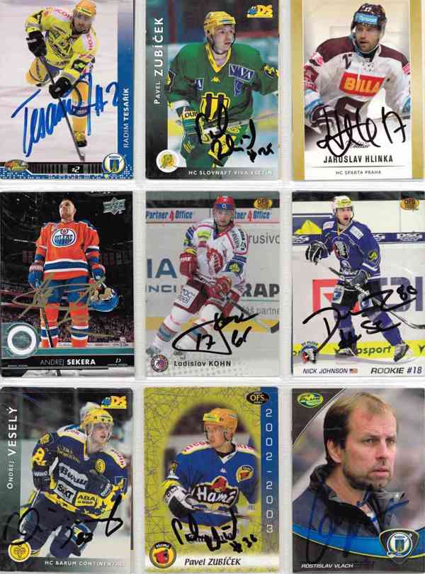 Podepsané hokejové karty - foto 34