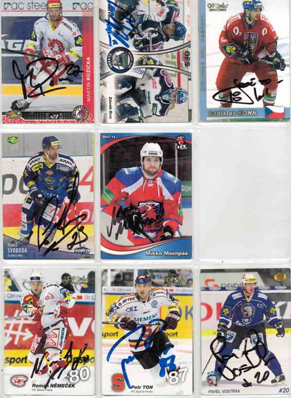 Podepsané hokejové karty - foto 29