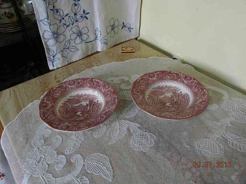 Krásné hluboké talíře Canterbury Ironstone England - foto 1