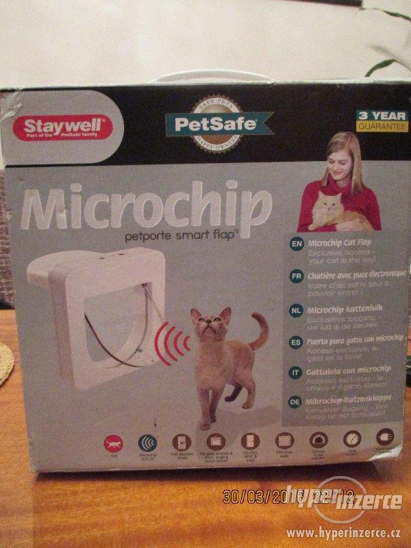 Prodám nová dvířka pro kočky s mikročipem - foto 1