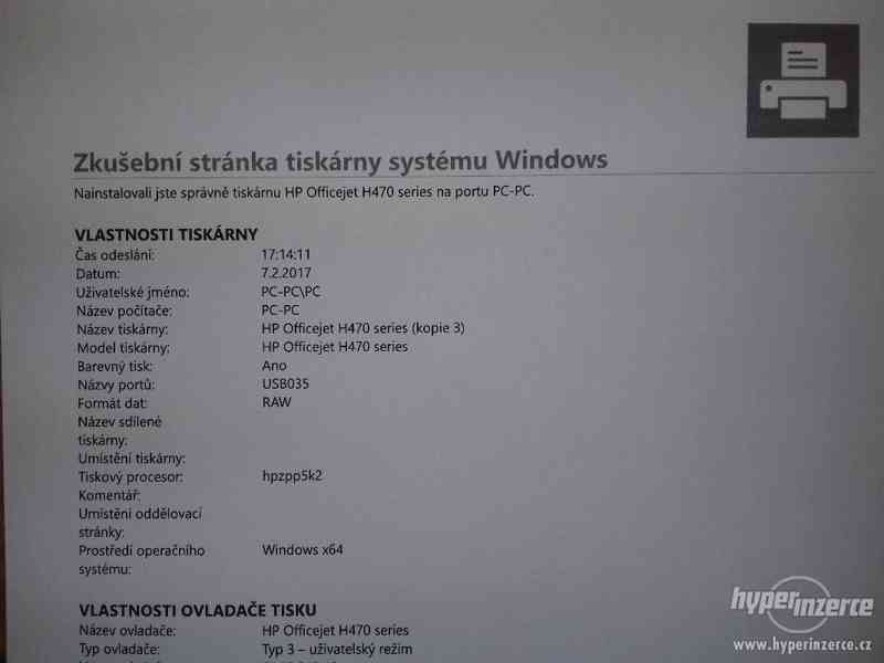 HP Officejet H470 | přenosná s AKU | nová náplň - foto 2