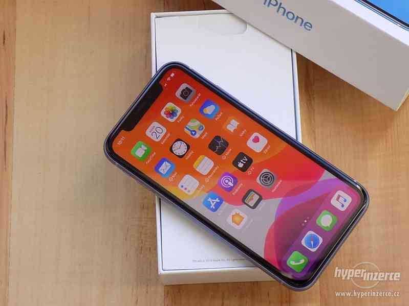 APPLE iPhone 11 128GB Purple - ZÁRUKA - TOP STAV - foto 3