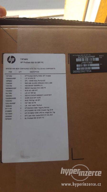 HP ProDesk 600 G3 SFF PC, nepouzity. (Y3F34AV) Windows 10 pr - foto 2