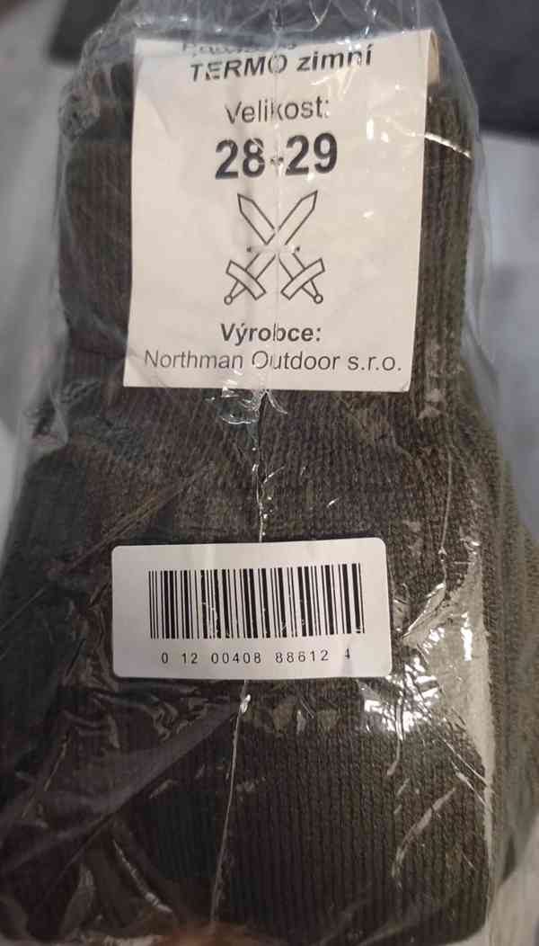 Nové zimní ponožky Termo 2000 AČR vel. 28-29 (10 párů) - foto 2