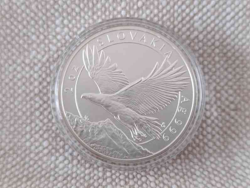 Stříbrná mince SLOVENSKY OREL 2023, 2 OZ JEN 500ks - foto 3