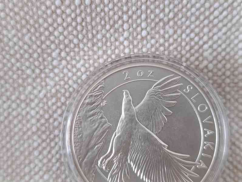 Stříbrná mince SLOVENSKY OREL 2023, 2 OZ JEN 500ks - foto 4