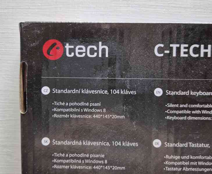 česká USB klávesnice C-Tech KB-102 /NOVÁ/ - foto 4