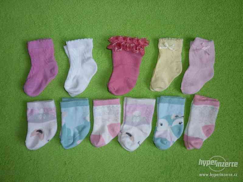 Holčičí ponožky 0-6 měsíců - foto 1