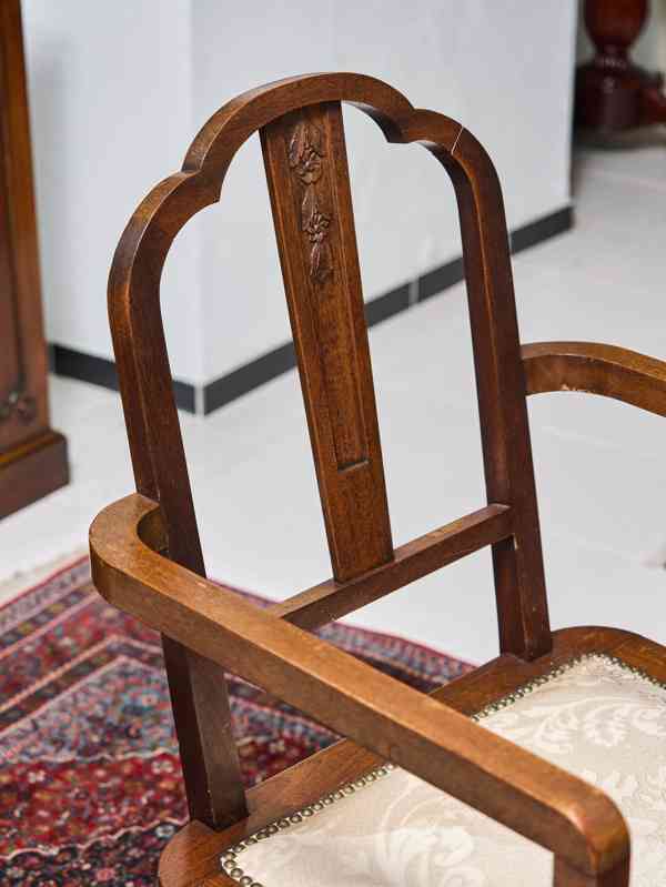 Jídení stůl a set židlí Art Deco - foto 11