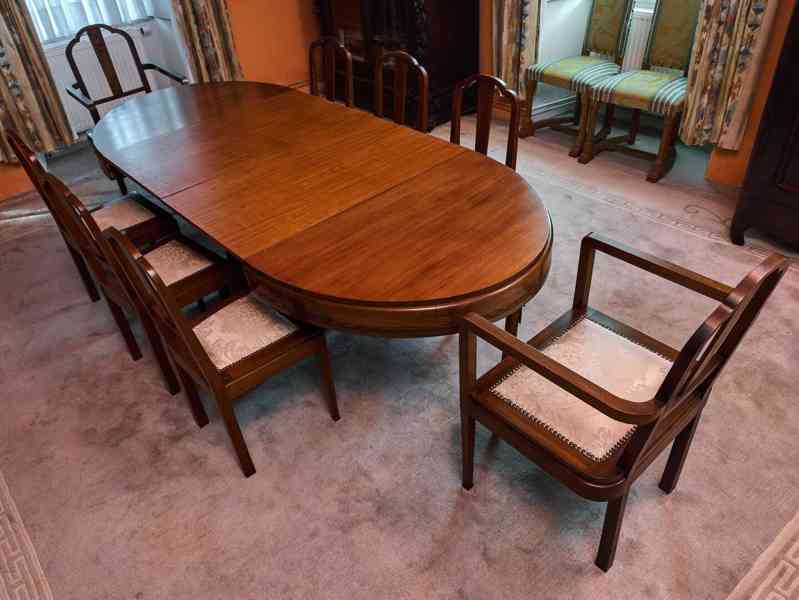 Jídení stůl a set židlí Art Deco - foto 2