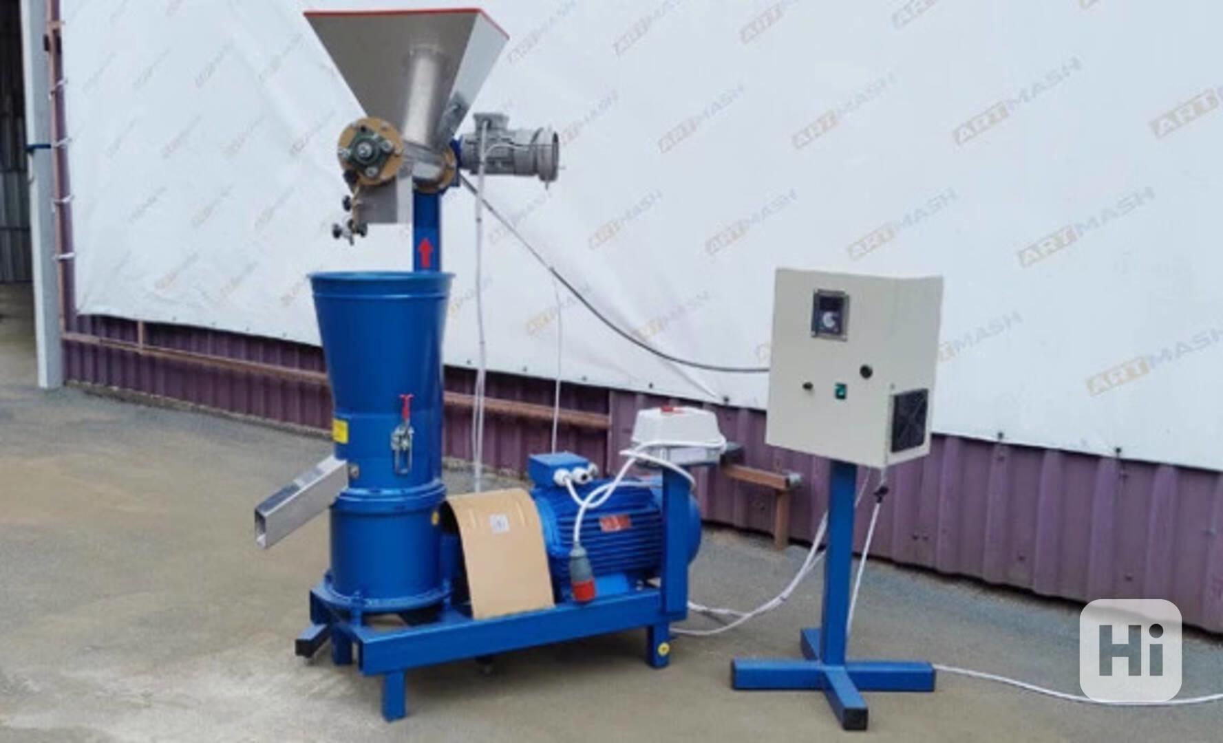 Peletovaci lis dřevěných pilin 7,5 kW + mini šnek - foto 1
