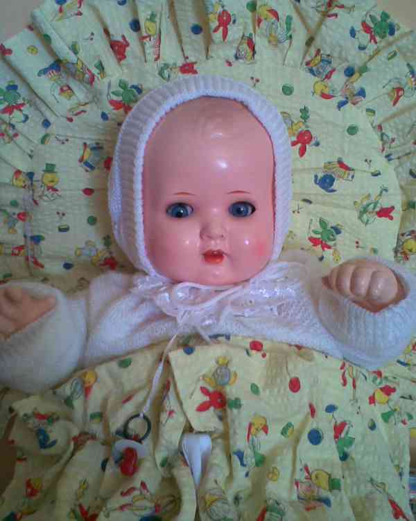 Retro celuloidní panenka 42cm - foto 3