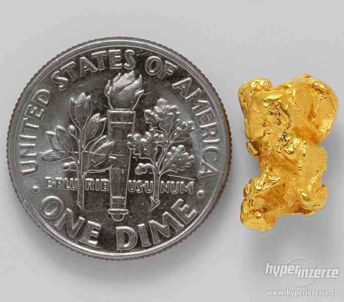 Zlatá nuggeta z Aljašky.Přírodní zlato 20-22 karátu. - foto 1