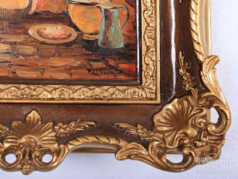 P Van Pioyen. Olej na dřevu. 35 x 30 cm - foto 3