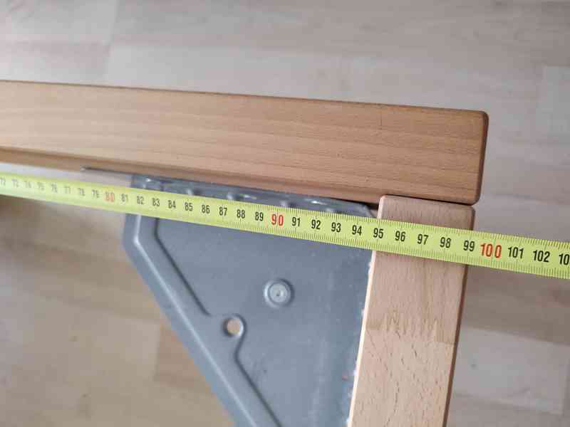 Masivní buková postel 200 x 90 cm + rošt Matraflex - foto 11
