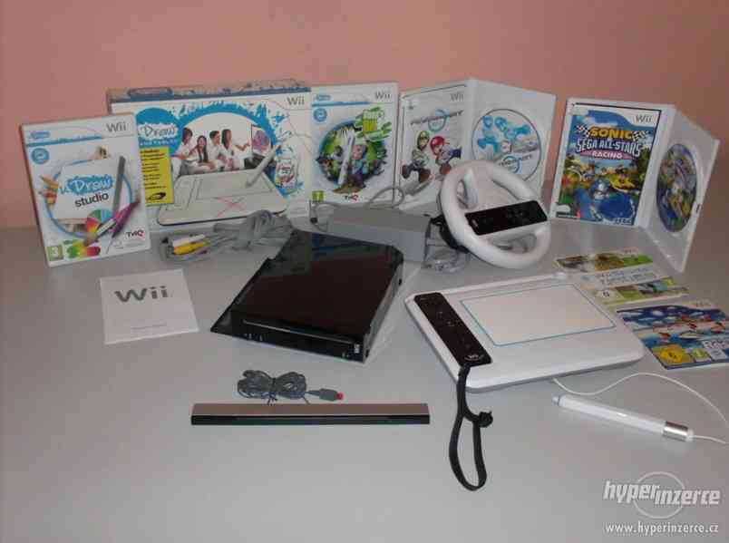 Nintendo Wii + hry + Wii Fit Plus + Wii uDraw Studio - foto 8
