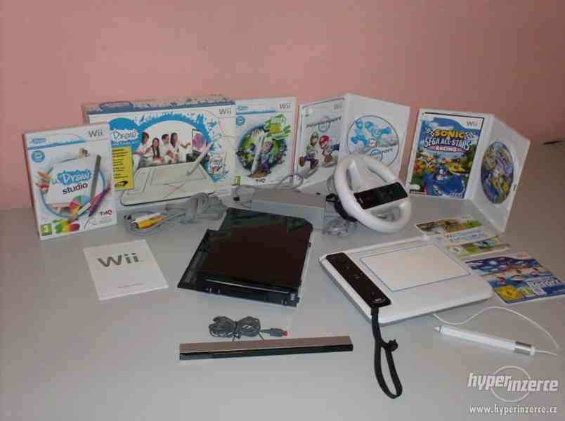 Nintendo Wii + hry + Wii Fit Plus + Wii uDraw Studio - foto 9