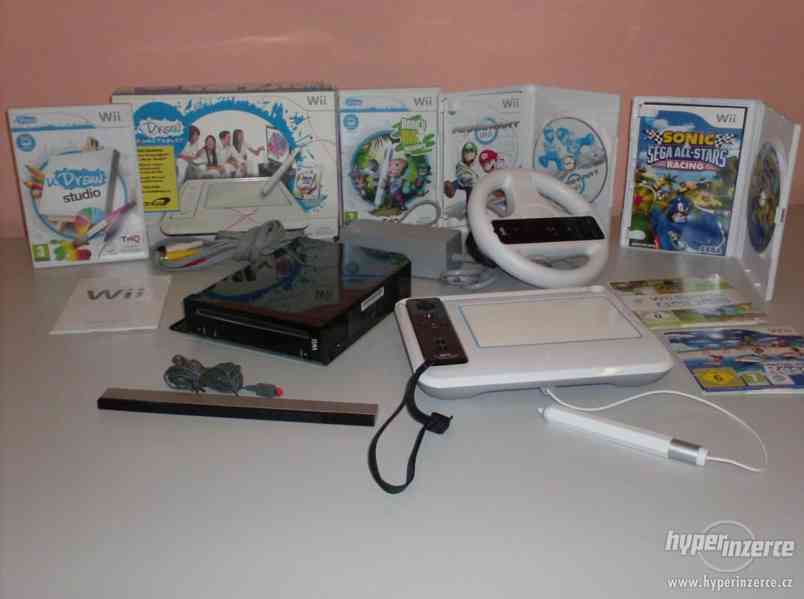 Nintendo Wii + hry + Wii Fit Plus + Wii uDraw Studio - foto 10