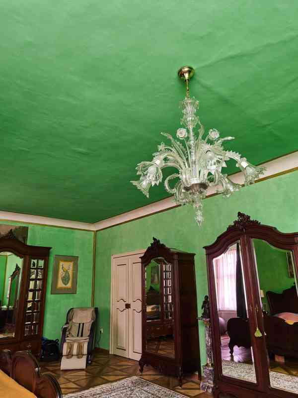 Benátský křišťálový lustr ze štípaného skla – Murano, Itálie - foto 10