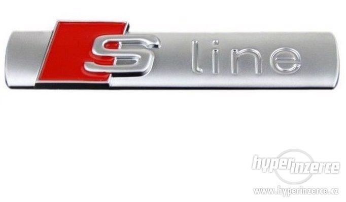 Tuning ZNAK AUDI S-LINE NOVÝ CHROM - foto 2