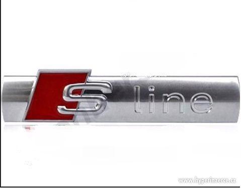 Tuning ZNAK AUDI S-LINE NOVÝ CHROM - foto 5