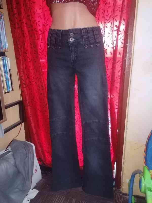 Dámské černo šedé džíny, Big Star, vel. 27 - foto 2