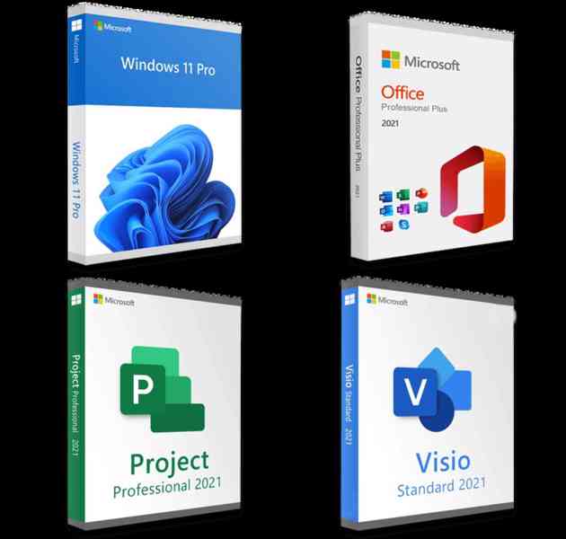 Windows 11 Pro + Office 2021 Pro Plus + Project 2021 Pro + V