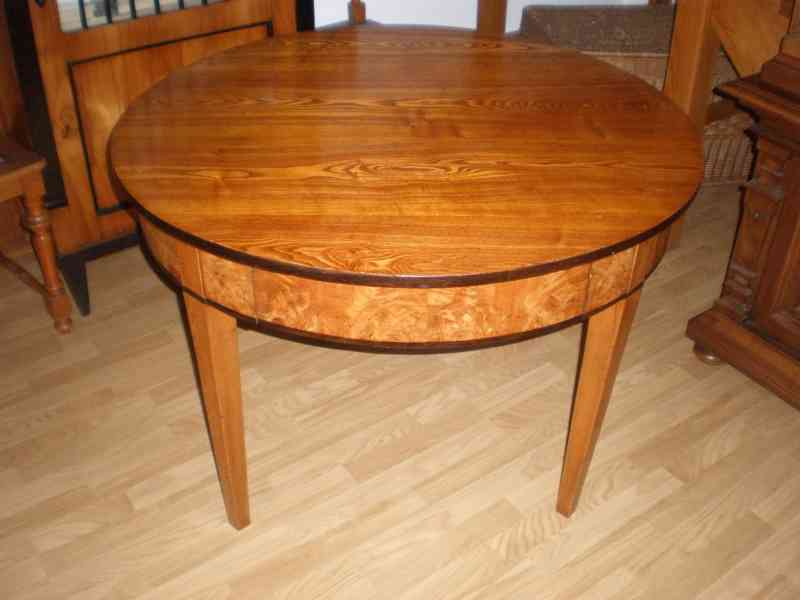 jídelní stůl biedermeier s kulatou /okrouhlou/ deskou - foto 6