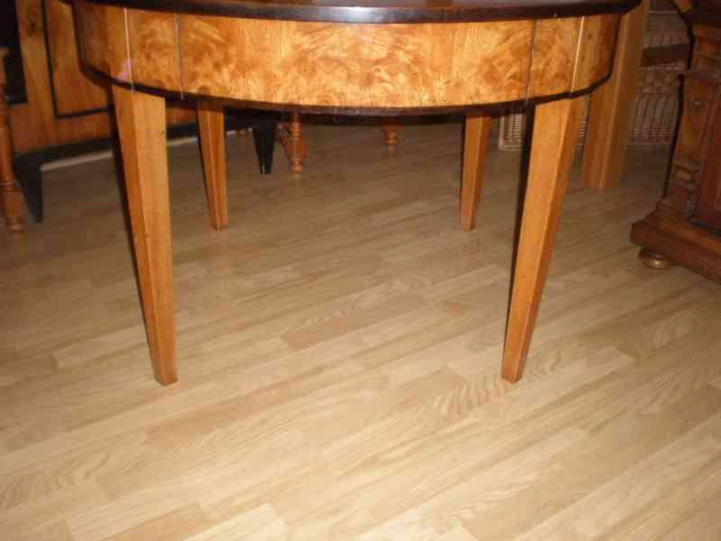 jídelní stůl biedermeier s kulatou /okrouhlou/ deskou - foto 5