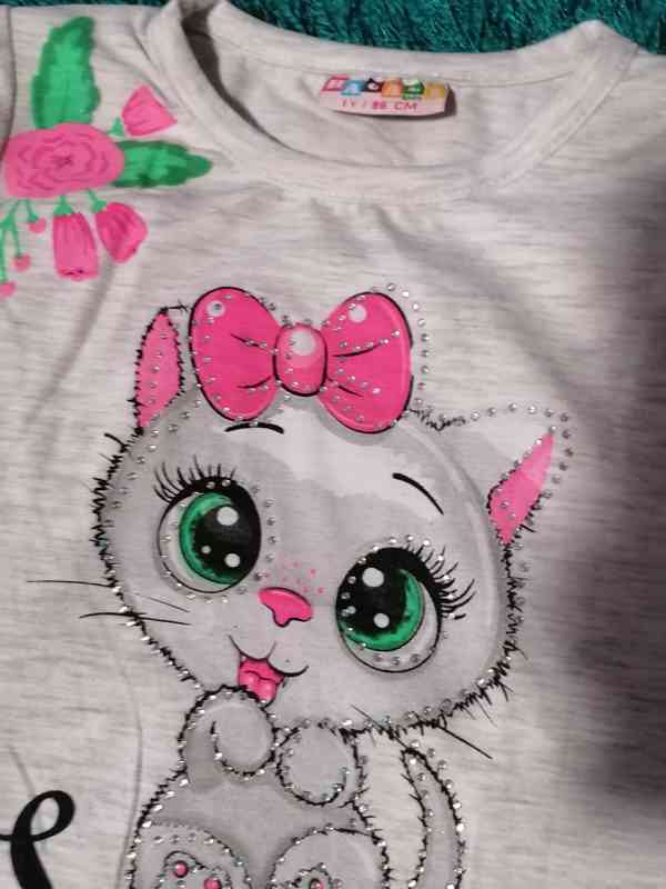 Dětské tričko s kočičkou, 2 vel.  - foto 5