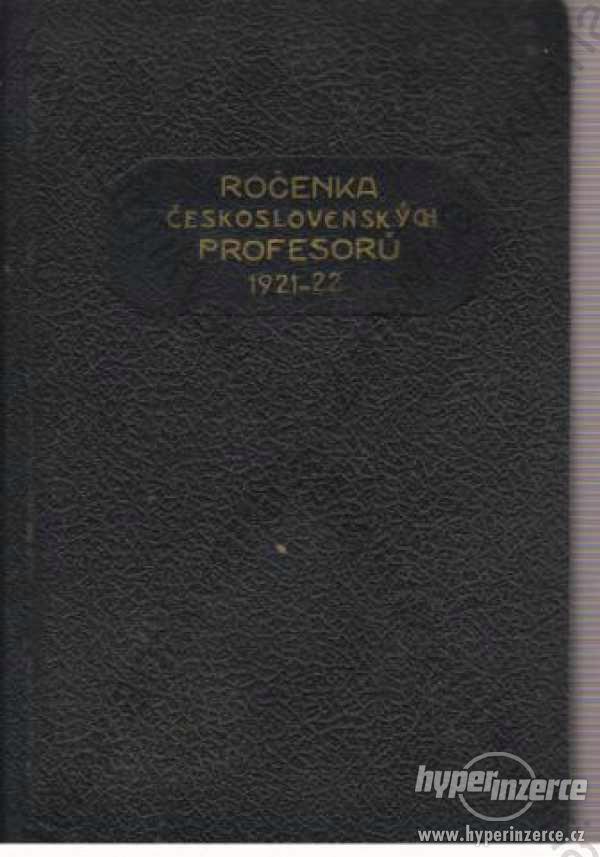 Ročenka československých profesorů 1921/22 - foto 1
