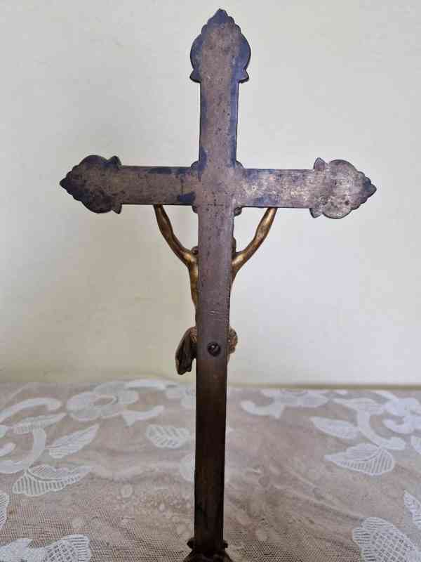 Krásný empírový Kříž Ježíš Kristus na Kříži - foto 11