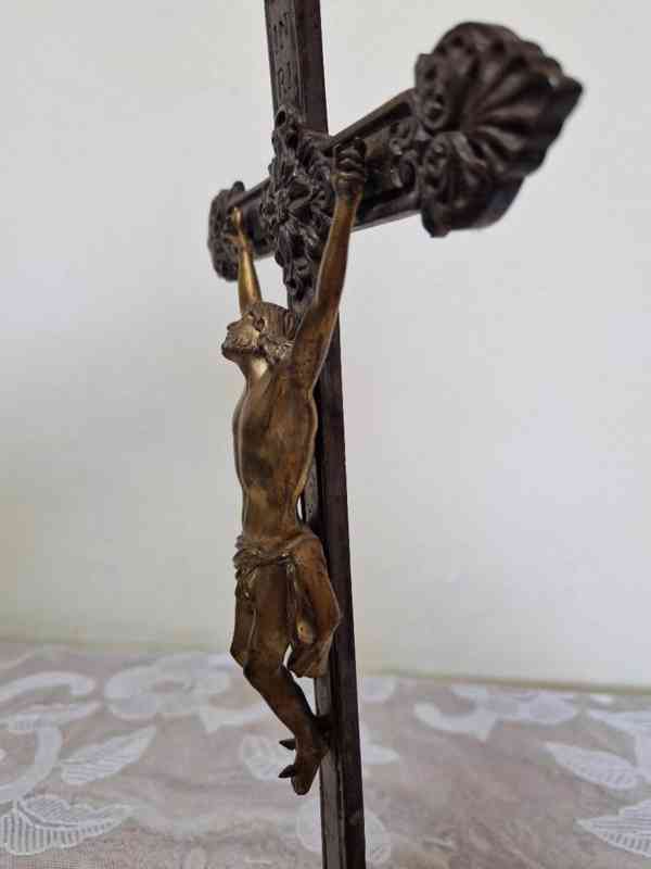 Krásný empírový Kříž Ježíš Kristus na Kříži - foto 8
