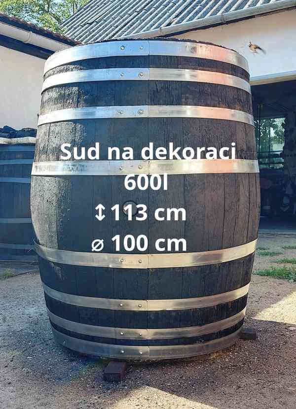 Prodám dřevěné sudy a kádě 100l - 2100l - foto 11