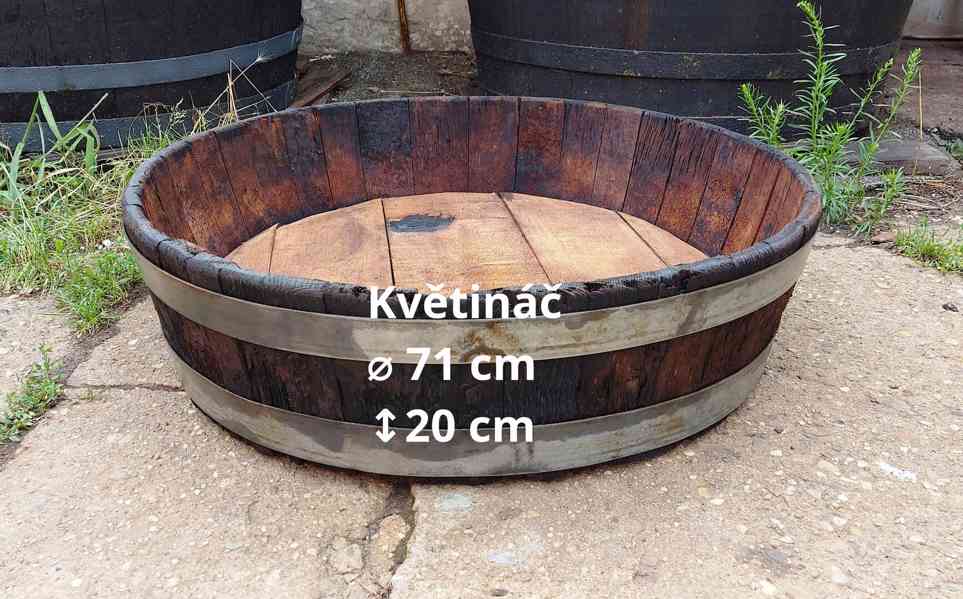 Prodám dřevěné sudy a kádě 100l - 2100l - foto 9