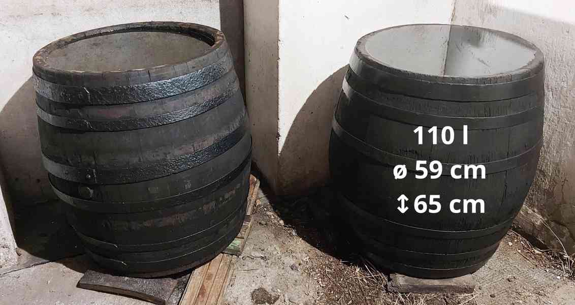 Prodám dřevěné sudy a kádě 100l - 2100l - foto 11