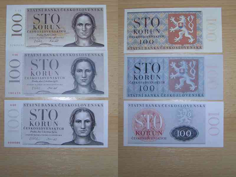 RU,ČSSR , ČSR- nevydanné bankovky , návrhy oboustranná kopie - foto 15