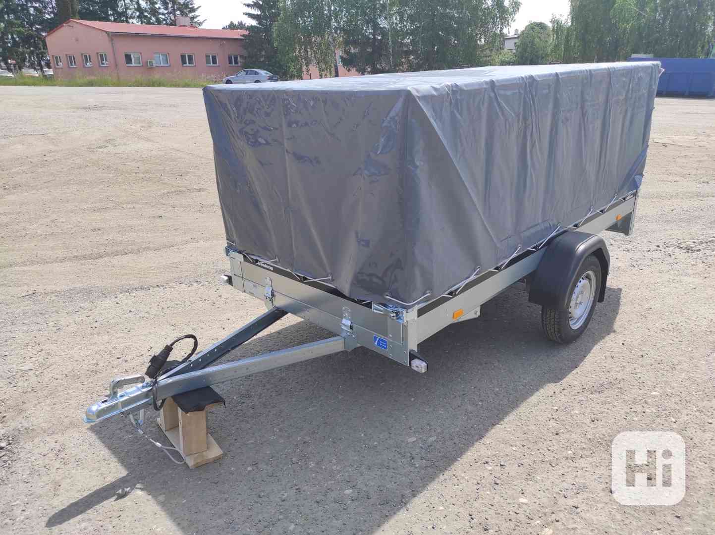 Přívěsný vozík 270x128 cm + plachta s konstrukcí - foto 1