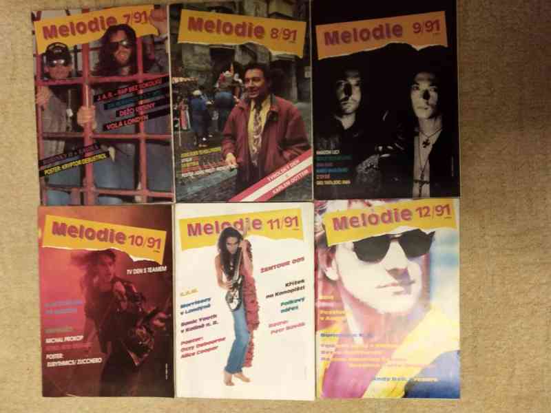 Prodám časopisy Melodie rok 1991 - foto 2