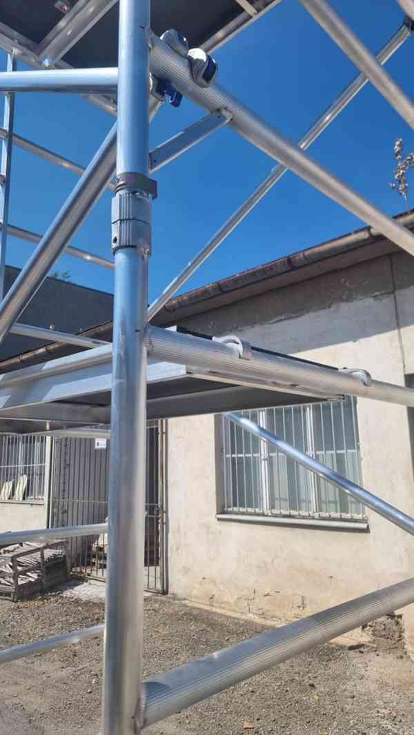 Pojízdné hliníkové lešení Klasiko 1450x1800, PV 6,2m - foto 2