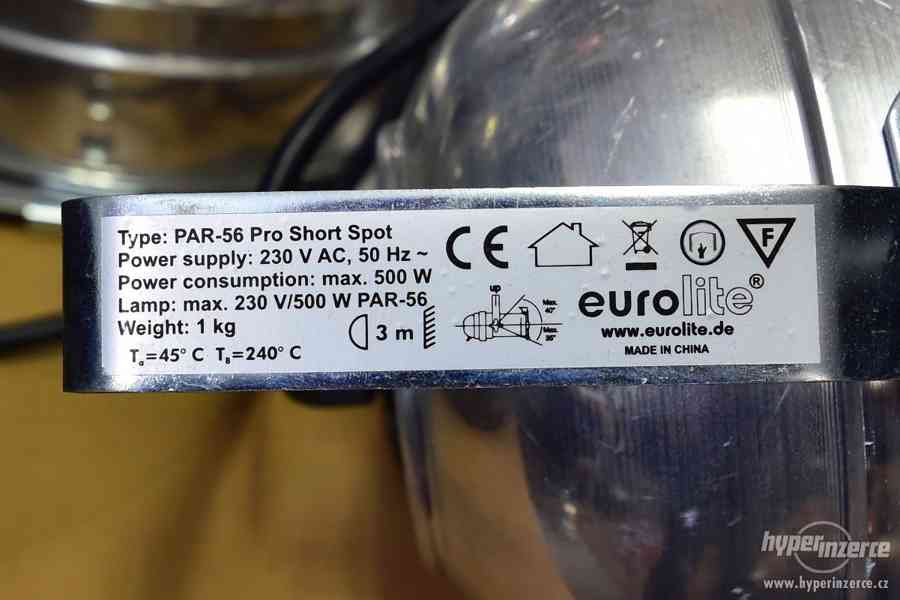 eurolite PAR 56 Pro Short Spot Light DMX cable XLR Adam Hall - foto 3